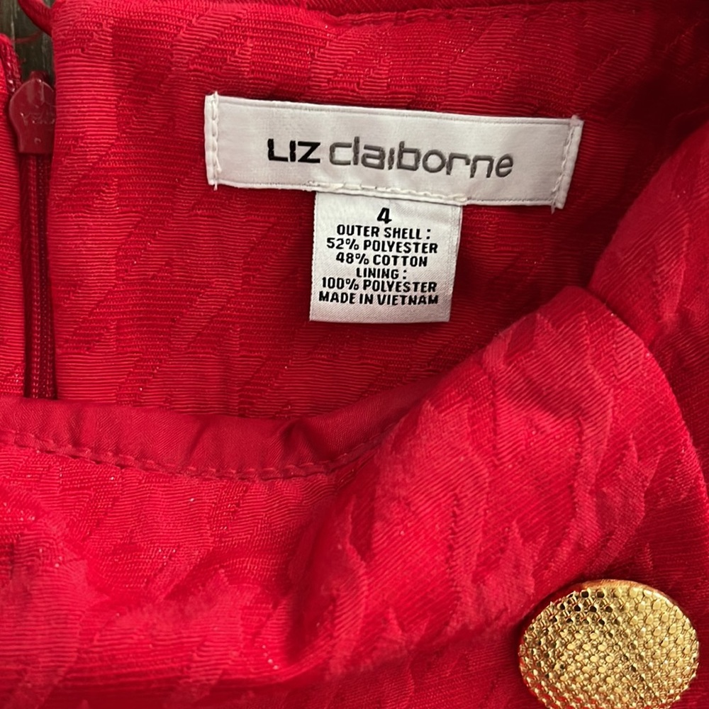Red womens dress size 4 - Picture 4 of 5